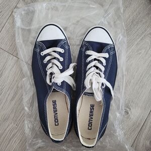 Navy Blue Short Converse Shoes US 6 EUR 37